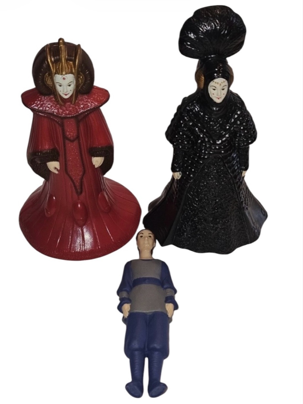 NIB Vintage Star Wars Applause LucasFilm Padme Amidala Figure w 2 Snap Costumes